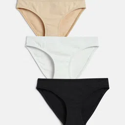 mackly Girls Pack of 3 Mid-Rise Basic Cotton Briefs MB-736-picture-21