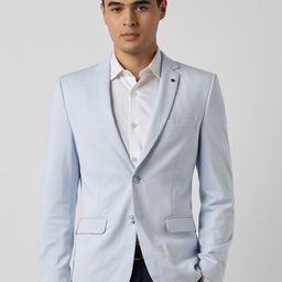 Van Heusen Textured Super Slim-Fit Single Breasted Formal Blazer-image-97