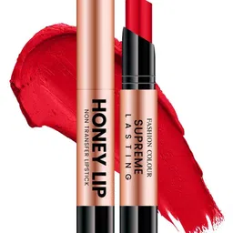 Fashion Colour Honey Lip Non Transfer Matte Bullet Lipstick - 3 g - Dull Red - 304-28