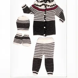 Fly Step Kids-Unisex Black Sweatshirt Trousers Clothing Set-image-84