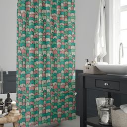 ArtzFolio Green & Brown PrintedWaterproof Shower Curtains-image-61