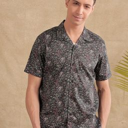 THINC Men Floral Printed Relaxed Fit Casual Shirt-image-45