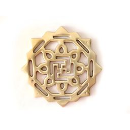 The Spiritual Living Yellow Star Swastik WallDecor-image-92