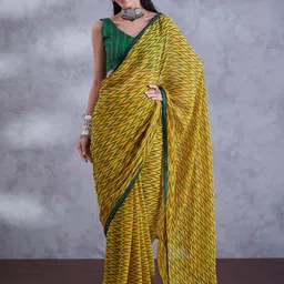 Mitera Beads and Stones Pure Georgette Saree-picture-15
