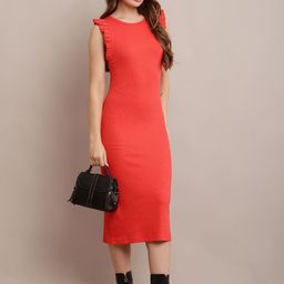NoBarr Sheath Midi Dress-image-81