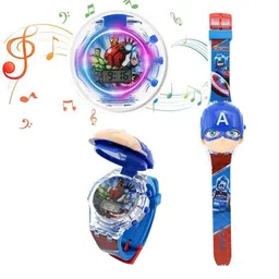 SWADESI STUFF Unisex Kids Printed Dial & Straps Digital Multi Function Automatic Watch 3D CAPTAIN AMERICA-6