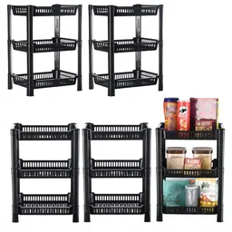 Kuber Industries Black 5 Pieces Kitchen Multi-Utility Organiser-18