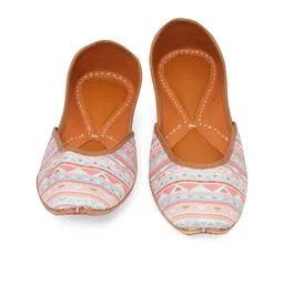 NR By Nidhi Rathi Women Printed Round Toe Mojaris-picture-8