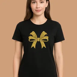 MASTI TEES Women Printed Round Neck Cotton Round Neck Tshirt-picture-29