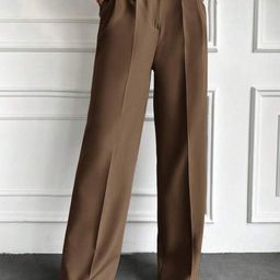 Next One Women Smart High-Rise Easy Wash Pleated Trousers-picture-20