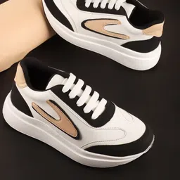 The Roadster Lifestyle Co Women Stylish Colorblocked Casual Lace Ups Sneakers-picture-31