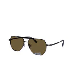 Mast & Harbour Unisex Green Lens & Gunmetal-Toned Square Sunglasses with-image-52