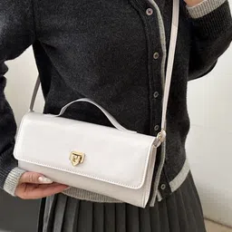 LULU & SKY PU Structured Sling Bag-1