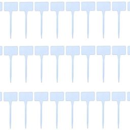 30Pcs Small White Plastic T-Type Plant Shrub Tree Seed Tags Marker Garden Labels Garden Tool Kit-image-25