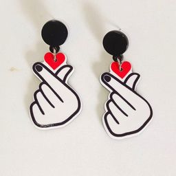 Evince MODE Stainless Steel Contemporary Shaped Drop Earrings-image-96