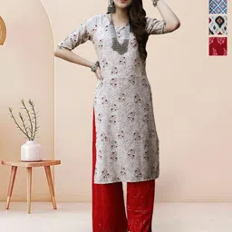 7Threads Women Pack of 4 Ethnic Motifs Printed Kurta-26