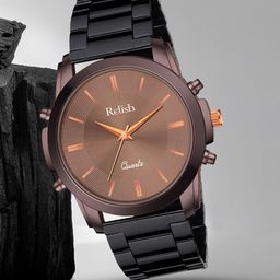 Relish Men Dial & Stainless Steel Straps Analogue Watch RE-NW2032-image-73