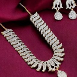 TIYARA Women Silver Jewellery Set-image-97