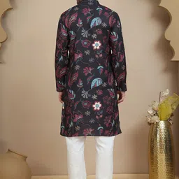 Anouk Rustic Men Floral Printed Kurta with Pyjamas image 3