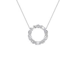 LUNA Women 14KT Gold Lab Grown Diamond Pear & Round Ring Pendant With Gold Chain-4.86 g-picture-22
