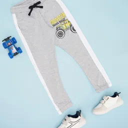 Pantaloons Junior Boys Printed Mid-Rise Cotton Track Pants-picture-9