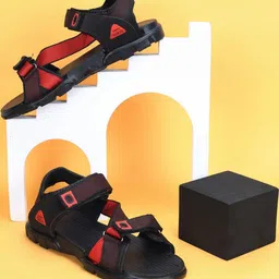 RIFOF Men Black Synthetic Leather Sandals-image-60