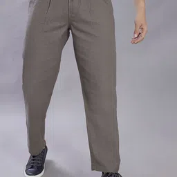 DIVISIVE Men Relaxed Loose Fit Mid-Rise Trousers-image-20