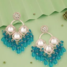 Anouk Diamond Shaped Jhumkas Earrings-image-52
