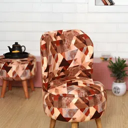 Shadowkart Brown Wooden Mudda Pouffe Ottoman-image-9