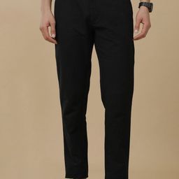 Linen Club Men Contemporary Fit Linen Casual Trouser-image-86