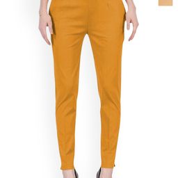 SRISARAS Women Pack Of 2 Mid-Rise Cotton Regular Fit Trousers-picture-23