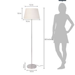 Divine Trends Steel Finish Floor Lamp With Shade image 2
