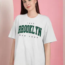 NATRIS Women White Cotton Tshirts-picture-5