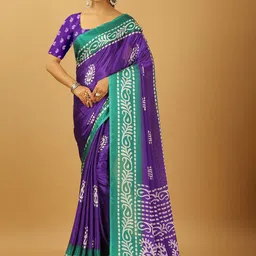 NIRMAL CREATION Paisley Pure Crepe Saree-image-20
