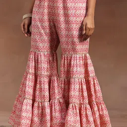 Libas Yoke Design Sequinned Kurta with Sharara & Dupatta image 3
