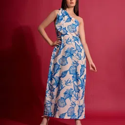 GARDEN PARTY Women Ruffled Crepe Fit & Flare Maxi No Sleeves Dress-image-28