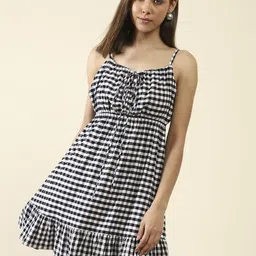StyleCast X SERA Checked Fit & Flare Mini Dress-image-17