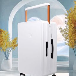 REDHORNS Airline USB Port Wide Handle Hard-Sided Medium Trolley Bag-image-80