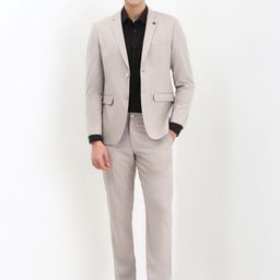 Allen Solly Men Slim Fit Single-Breasted Two Piece Blazer and Trousers Formal Suit-picture-8
