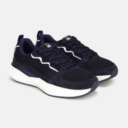 United Colors of Benetton Men Colourblocked Lace-Up Comfort Insole Mesh Sneakers-image-75