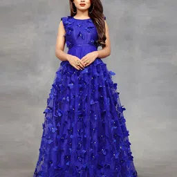 Aika Embroidered Fit & Flare Net Maxi Dress-image-16
