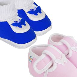 NESKA MODA Blue Cotton Booties-image-81