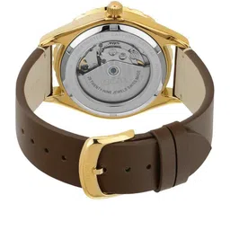 Versace Men Brass Dial & Leather Straps Analogue Watch VEQCA0224 image 4
