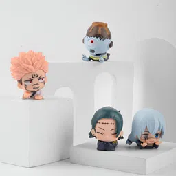 COMICSENSE Blue & Grey 4 Pieces Jujutsu Kaisen Anime Figurine Showpieces-image-42