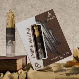 Al-Nuaim Pack of 4 Purple Oudh, Umbre Leather, Blueberry Musk & 07 Roll On Attar 6ml Each-picture-15