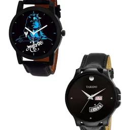 TARIDO Men Embellished Dial & Straps Analogue Watch TD_MAHADEV001_TD1987SL01_Combo-picture-9