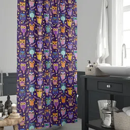 ArtzFolio Purple Printed Waterproof Shower Curtain-image-95
