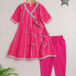 The Magic Wand Girls Regular Kurta with Trousers-36