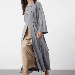 Trendyol Longline Tie-Up Shrug-50