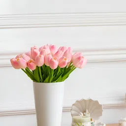 Cortina Pink 5 Pieces Tulip Artificial Flower-image-67